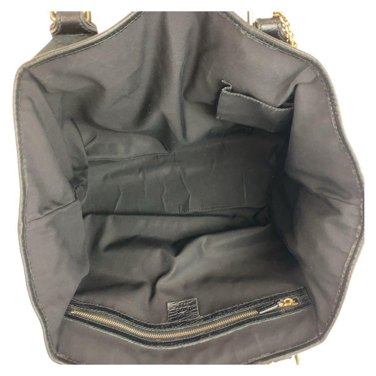 GUCCI Tote Bag 139260 GG canvas Black GoldMetal Tote Bag Shoulder Bag Sherry line Women Used Authentic