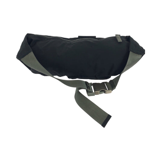 PRADA Waist bag 4VA056 Nylon Black SilverMetal Waist Bag Bum Bag PRADA Sports mens Used Authentic