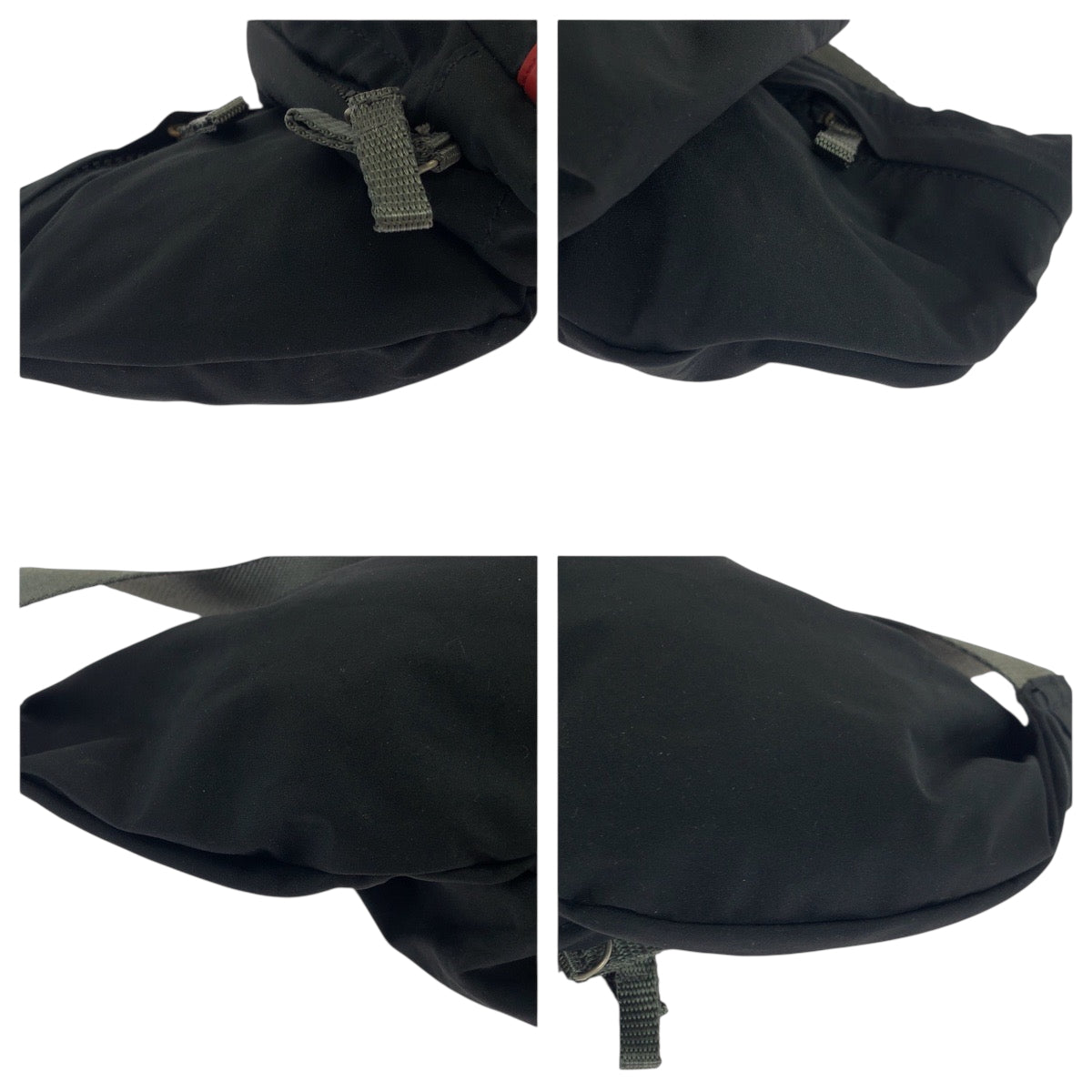 PRADA Waist bag 4VA056 Nylon Black SilverMetal Waist Bag Bum Bag PRADA Sports mens Used Authentic
