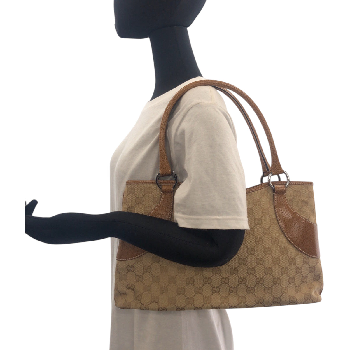 GUCCI Tote Bag 113015 GG canvas beige