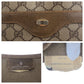 GUCCI Tote Bag 50205 GG Supreme Canvas Beige brown Tote Bag Shoulder Bag Old Gucci Shelly Line Women Used Authentic