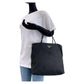 PRADA Tote Bag Nylon black Tote Bag handbag Test Triangle With logo Women Used Authentic