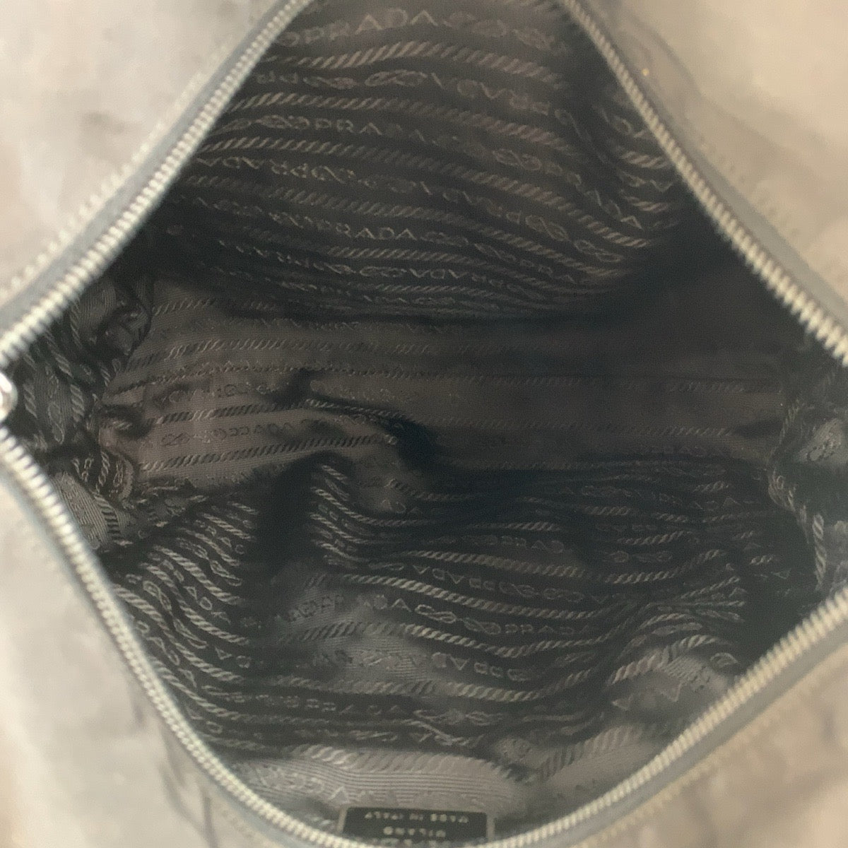 PRADA Tote Bag Nylon black Tote Bag handbag Test Triangle With logo Women Used Authentic