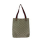 GUCCI Tote Bag 39 02 003 GG Supreme Canvas Beige brown green red Tote Bag Shoulder Bag Old Gucci Shelly Line Women Used Authentic
