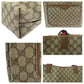 GUCCI Tote Bag 39 02 003 GG Supreme Canvas Beige brown green red Tote Bag Shoulder Bag Old Gucci Shelly Line Women Used Authentic