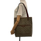 GUCCI Tote Bag 39 02 003 GG Supreme Canvas Beige brown green red Tote Bag Shoulder Bag Old Gucci Shelly Line Women Used Authentic