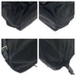 PRADA Backpack Nylon Black SilverMetal Backpack Backpack Test Triangle With logo Women Used Authentic