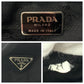 PRADA Backpack Nylon Black SilverMetal Backpack Backpack Test Triangle With logo Women Used Authentic
