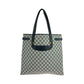 GUCCI Tote Bag 39 02 061 GG Supreme Canvas Gray navy Tote Bag Shoulder Bag Old Gucci Women Used Authentic