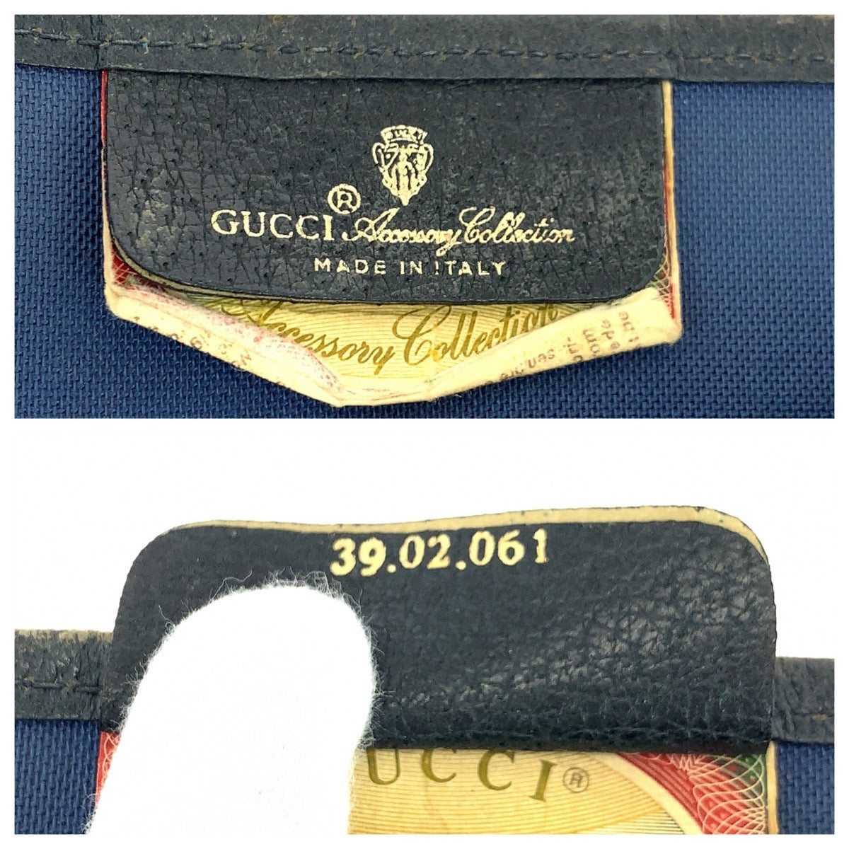 GUCCI Tote Bag 39 02 061 GG Supreme Canvas Gray navy Tote Bag Shoulder Bag Old Gucci Women Used Authentic