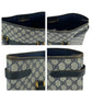 GUCCI Tote Bag 39 02 061 GG Supreme Canvas Gray navy Tote Bag Shoulder Bag Old Gucci Women Used Authentic