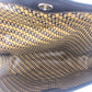 GUCCI Clutch bag Suede, Leather Brown Gold Metal Clutch bag business bag Old Gucci Shelly Line mens Used Authentic