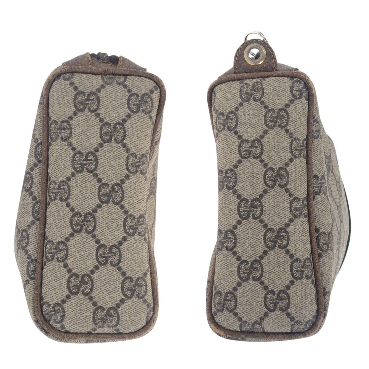 GUCCI Clutch bag 001 312 0470 GG Supreme Canvas beige Clutch bag business bag Old Gucci Shelly Line mens Used Authentic