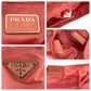 PRADA Shoulder Bag Nylon Pink clear Shoulder Bag Shoulder Bag Test Triangle With logo Women Used Authentic