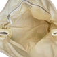 PRADA Tote Bag Canvas, Leather White Ivory Tote Bag Shoulder Bag Triangle With logo Women Used Authentic