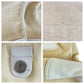 PRADA Tote Bag Canvas, Leather White Ivory Tote Bag Shoulder Bag Triangle With logo Women Used Authentic