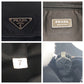 PRADA Shoulder Bag Nylon black Test Triangle With logo mens Used Authentic