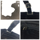 PRADA Tote Bag Velor Black Silver Metal Velor
