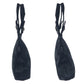 PRADA Tote Bag Velor Black Silver Metal Velor