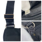 PRADA Shoulder Bag Nylon, Leather Black SilverMetal Shoulder Bag pochette Testo Saffiano Triangle With logo Women Used Authentic