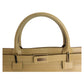 GUCCI Business bag 002 1090 leather Beige Gold Metal Business bag Tote Bag Women Used Authentic