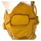 PRADA Pouch Nylon Yellow SilverMetal Pouch Drawstring pouch Test Triangle With logo Women Used Authentic