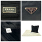 PRADA Shoulder Bag Nylon Black SilverMetal Shoulder Bag Messenger bag Test Triangle With logo Women Used Authentic