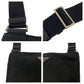 PRADA Shoulder Bag Nylon Black SilverMetal Shoulder Bag Messenger bag Test Triangle With logo Women Used Authentic
