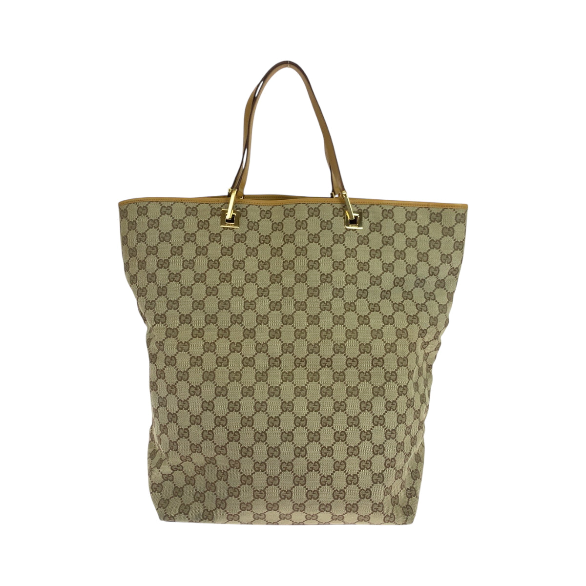 GUCCI Tote Bag 002 1097 GG canvas Beige camel Tote Bag Shoulder Bag Women Used Authentic