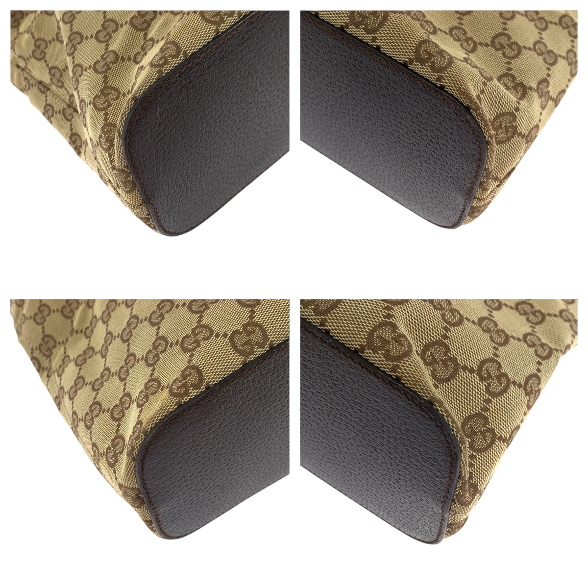 GUCCI Shoulder Bag 115003 GG canvas Beige Brown SilverMetal