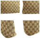 GUCCI Shoulder Bag 115003 GG canvas Beige Brown SilverMetal