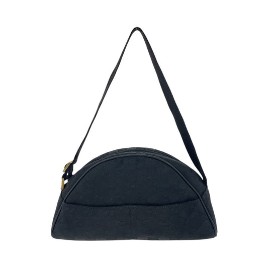 GUCCI Handbag 90781 GG canvas Black GoldMetal Handbag accessory pouch Women Used Authentic