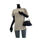 GUCCI Handbag 90781 GG canvas Black GoldMetal Handbag accessory pouch Women Used Authentic