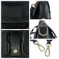 PRADA Shoulder Bag Nylon Black Silver Metal Test Triangle With logo