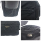 PRADA Shoulder Bag BT0167  Nylon Black SilverMetal Shoulder Bag pochette Test Triangle With logo mens Used Authentic