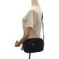 PRADA Shoulder Bag BT0167  Nylon Black SilverMetal Shoulder Bag pochette Test Triangle With logo mens Used Authentic