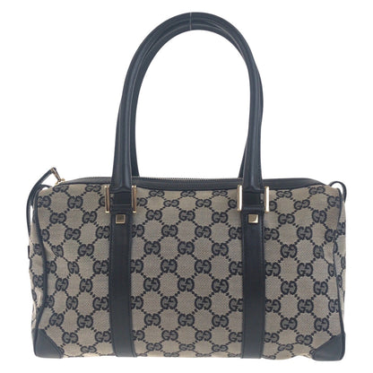 GUCCI Handbag 000 0851 GG canvas Black, Gray, Gold Metal