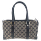 GUCCI Handbag 000 0851 GG canvas Black, Gray, Gold Metal