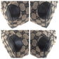 GUCCI Handbag 000 0851 GG canvas Black, Gray, Gold Metal