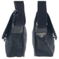 PRADA Shoulder Bag VA0770 Nylon Black Silver Metal Test logo