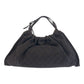 GUCCI Handbag 76554 GG canvas Brown Silver Metal Handbag Tote Bag Women Used Authentic