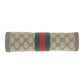 GUCCI Clutch bag 89 01 006 GG Supreme Canvas Beige Brown Gold Metal Old Gucci Shelly Line