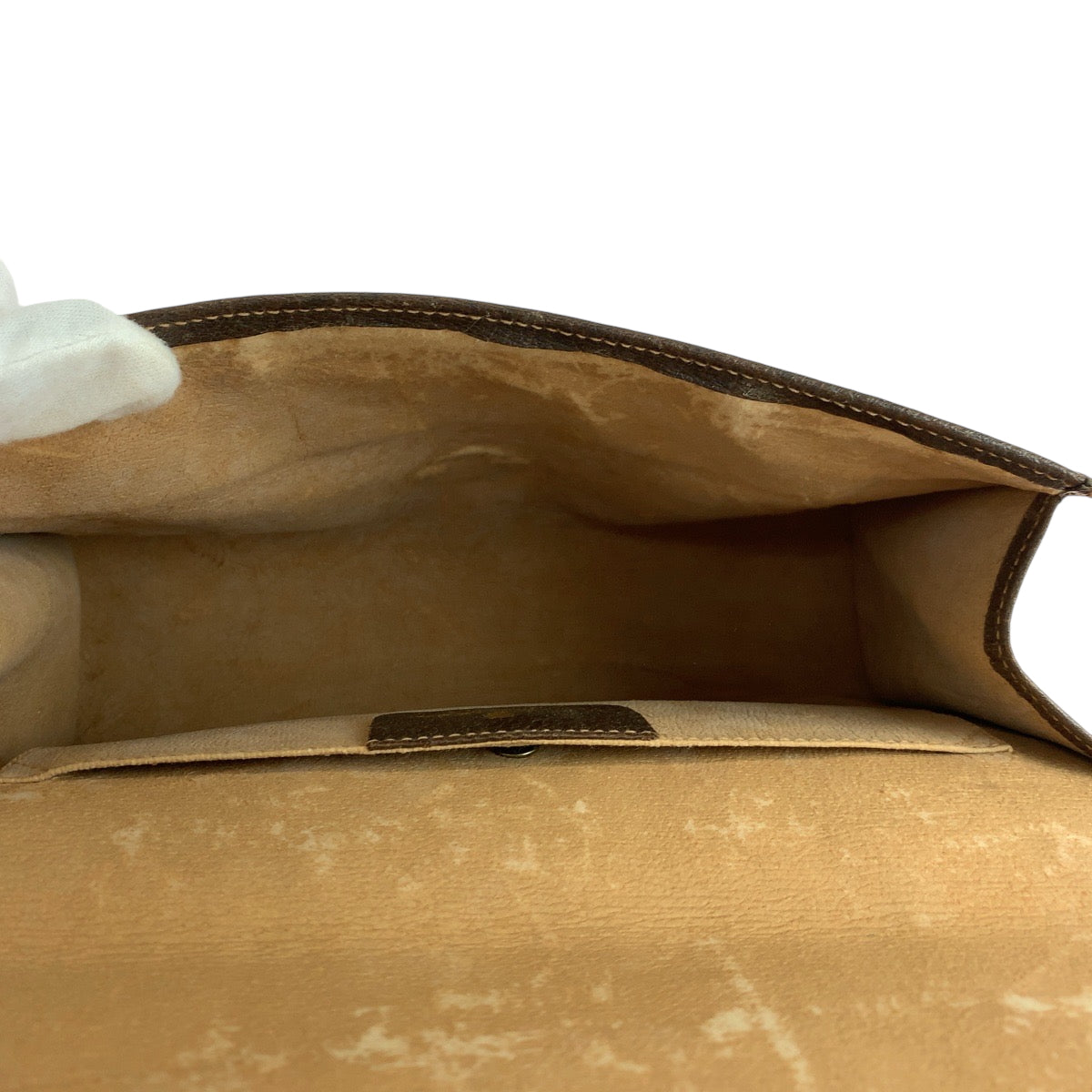 GUCCI Clutch bag 156 01 030 GG Supreme Canvas Beige brown Clutch bag business bag Old Gucci Shelly Line Women Used Authentic
