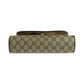 GUCCI Clutch bag 156 01 030 GG Supreme Canvas Beige brown Clutch bag business bag Old Gucci Shelly Line Women Used Authentic