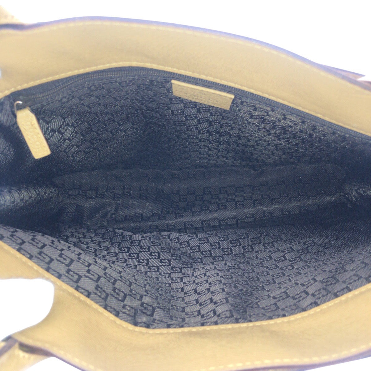 GUCCI Business bag 28711 leather beige Tote Bag Handbag Business Bag Unisex mens Used Authentic