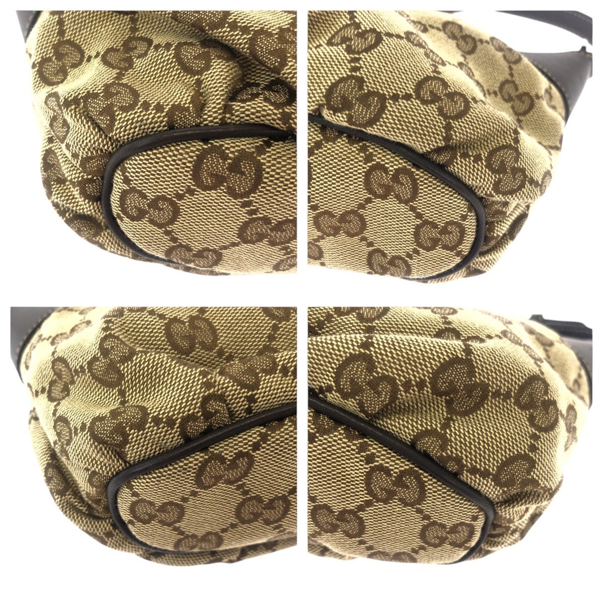 GUCCI Handbag 224093 GG canvas Beige brown Sherry line