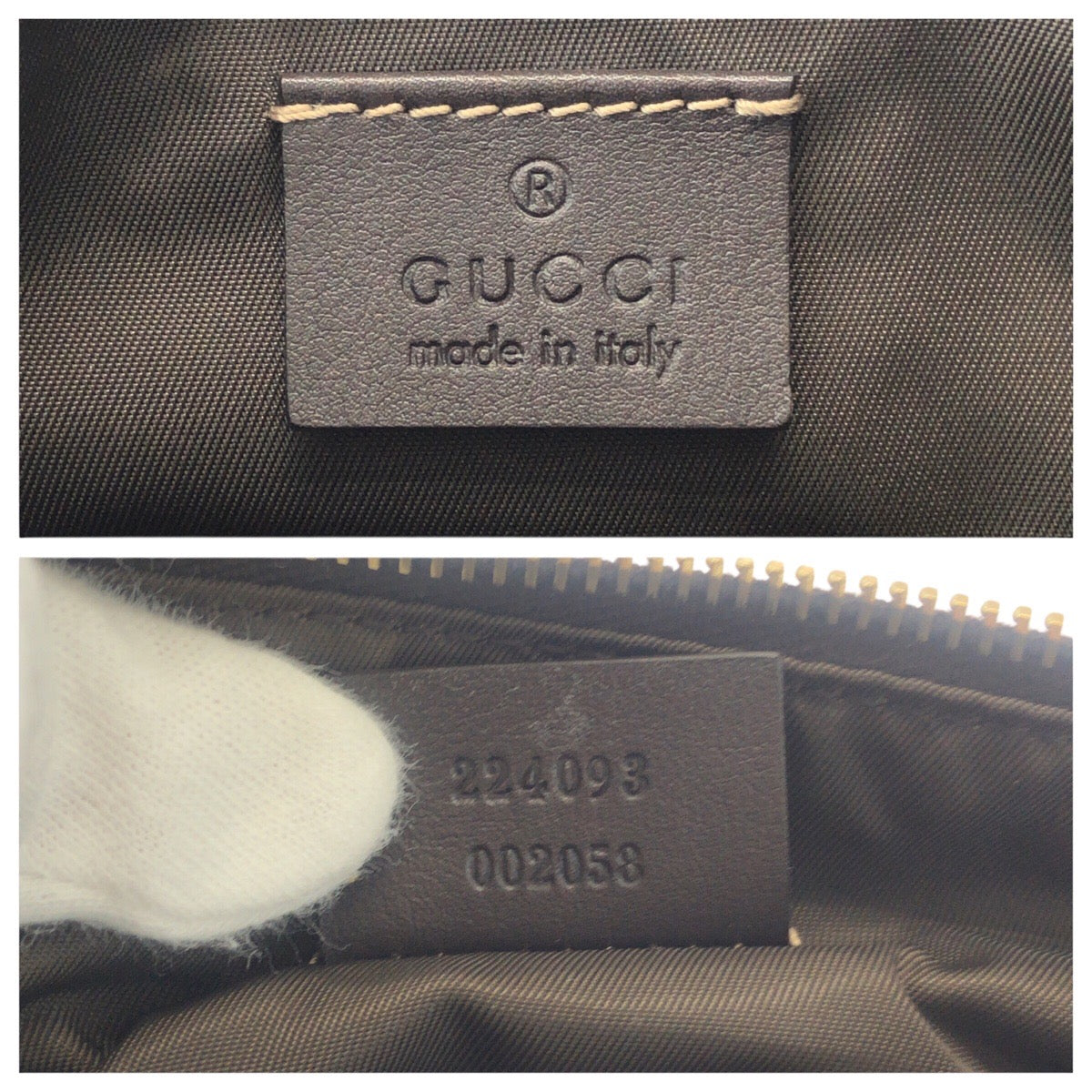 GUCCI Handbag 224093 GG canvas Beige brown Sherry line