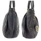 GUCCI Tote Bag 296835 leather Dark Brown Gold Metal Tote Bag Shoulder Bag Guccisima Sukey Women Used Authentic