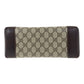GUCCI Handbag GG Supreme Canvas Beige Brown Gold Metal Old Gucci