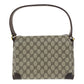 GUCCI Handbag GG Supreme Canvas Beige Brown Gold Metal Old Gucci